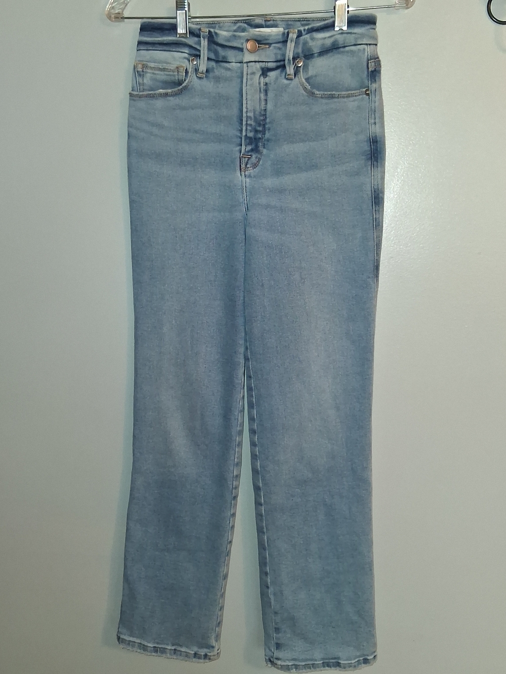 Light Wash High-Rise Straight Leg Women’s Jeans